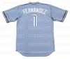 1 Tony Fernandez Toronto Blue 1988 1993 1984 Vintage Cool Base Salute To Service Flex Base Men Womens Youth Baseball custom Jersey