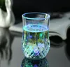 Led Wine Glass Liquid Sensing Cup LED Inductive Rainbow Color Flashing Light Glow Mugs For Party Bar Home Carved Mug GGA2485