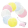 20 Stks Herbruikbare Katoenen Kussens Make-up Facial Remover Double Layer Wipe Pads Nail Art Cleaning Pads Wasbaar met waszak