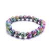 Nouveau Bracelet de perles de pierre de lave galvanoplastie 8MM bricolage Bracelet diffuseur d'huile essentielle d'aromathérapie