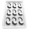 9 paires 3D Faux Vison Cils Naturel Faux Cils Volume Dramatique Faux Cils Maquillage Extension De Cils Vison Cils