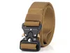 10 colori Heavy Duty Tactical Gear Out Belt Nylon Fibbia in metallo Swat Molle Cintura imbottita da pattuglia Accessori tattici da caccia