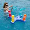 Strandspel uppbl￥sbar leksak kastringar vatten roliga korsa flott￶rer simbass￤ng flytande leksaker