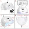 20000 RPM Electric Nail Manicure Machine Nails Extension Kit 18/36 Lamp Beads Uv Nails Lamp with 12 Color Gel Varnish Nail Art Set