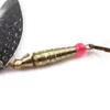 Hengjia Fishing Lure 9.8cm 10g Podwójne cekiny Spinner łyżka wędkarska Tackle Metal Hard Sztuczne Realistyczne Spinnerbait