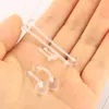 16G Clear Acrylic UV Belly Button Rings Nose Eyebrow Lip Ring Bar Industrial Barbell Ear Piercing Body Jewelry5319741