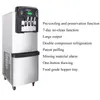 Trzy smaki Soft Ice Cream Machine 3300 W Commerści Electric Ice Cream Machine Przenośna cena lodów