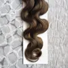 Pętla fali ciała Micro Pierścień Włosy 10 "-24" 1 g / szt 100 sztuk Micro Bead Links Maszyna Remy Easy Ring Link Extensions Hair Human