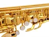 Jupiter JAS 700 Alto Eb Tune Saxofon Brass Gold Lacquer Högkvalitativt musikinstrument E Plat Sax med Case Munstycke Tillbehör