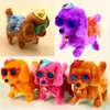 Electronic Walking dogs Children Interactive Electronic Pets Doll Plush toys dogs Toy Electric dogs plush glow toys Christmas gift free TNT