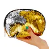 Nieuwe Shell Shape Clutch Bag Rits Cosmetische Tas Mode Mermaid Sequin Tas Dames Munt Portemonnee WCW663