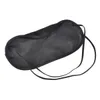 Black Eye Mask Polyester Svamp Skärmdäck Blindfold Mask för sovande Travel Soft Polyester Masks 4 Layer Gratis DHL