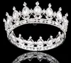 Wspaniałe musujące Duże ślub Diamante Pageant Tiaras Hairband Kryształowe korony ślubne dla Brides Prom Pagewant Hair Jewelry Headpiece