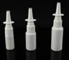 50pcs/lot 10ml 15ml 20ml 30ml 50ml White Empty Plastic Nasal Spray Bottles Pump Sprayer Mist Nose Spray Refillable Bottle