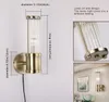 Nowoczesny Luster Kryształowy Lampa Ścienna Brąz / Srebrzystą Sypialnią LED Światła Oprawy Salon Ściana Światła LLFA
