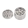 64 MM Stainless Steel Herb Grinder Diameter Diamond Teeth Heavy Sturdy Metal Herbal Herb Tobacco Grinder With Pollen Catcher5611754