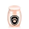 Trumpet Carry Pet Caskets Pendant Urns Memorial Paw Print Ash Holder Cremation Urn for Ashes Keepsake 30x40mm