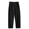 Pantaloni lunghi scozzesi moda vintage maschile Pantaloni stile coreano stile giapponese Pantaloni da uomo dritti larghi a vita alta15307064