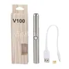 V100 vape 펜 예열 배터리 가변 전압 650mah v 100 ecig VAPE PENS 카트리지없이 담배 피우다 NEW ARRIVAL VAPES