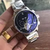 Luksusowy męski zegarek Top marka day-date wszystkie sub-tarcze pracy męskie zegarki koło zamachowe mechaniczne automatyczne zegarki na rękę dla mężczyzn prezent na dzień ojca montre de luxe
