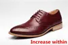 Scarpe classiche italiane Scarpe da uomo formali con rialzo per uomo Coiffeur Abito da sposa Scarpe brogue Uomo Elegante taglia grande Ayakkabi