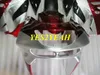 Motorfiets Fairing Body Kit voor Kawasaki Ninja ZX9R 94 95 96 97 ZX 9R ZX-9R 1994 1997 Rood Silver Backings Carrosserie + Geschenken KG30