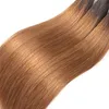 ペルーの人間の髪のオンブル1B30バージンヘア安いレミーストレートT1B30ヘアエクステンション4 PCSダブルウェフト7244827