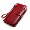 Designer-FGGS-Sendefn New Arrivals Fashion Long Women Wallets Female Split Leather Wallet Women Ladies Purse Zipper Phone Bag 5201-65