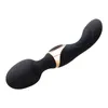 USB充電ダブルヘッドVibrator Magic Wand Massager Sex Toys for Women GSPOT Vibrators Clitoris StimulationマッサージMasturba5465734