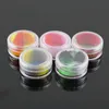 5ml Acrylic wax containers with Food Grade Silicone Insert silicone box 31*15mm Non-stick for Dry Herb Dab Rigs Smoking