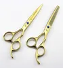 2 pc / set corte de cabelo profissional tesoura tesoura tesoura de cabeleireiro kit kit cabelo reto tesoura tesoura barbeiro salão ferramentas