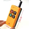 Freeshipping 1 Transmitter 4 Channels 1 Speed Control Hoist industrial wireless Crane Radio Remote Control System 4.9