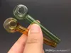 7 cm mini Great Pyrex Tjock Glas Oljebrännare Glas Olje Tube Burning Pipe somking pipes vattenpipor gratis frakt