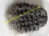 Zout en peper grijze kinky mensenhaar paardenstaart extensie clips trekkoord afro bladerdeeg chignon paardenstaart krullende paardenstaart haarstukje5382798