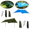 3 färger Vattentät campingmatta 3 * 3m Tältduk Multifunktionsmarkning Tarps Picnic Mat Tarp Shelter Garden Building Shade CCA11703 5PCS