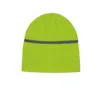 Beanie Chapéus reflexivos para Homens e Mulheres Esportes Noite Correndo Caps Alta Visibilidade Segurança Beanie Chapéus 10 pçs / lote