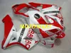 Motorcykel Fairing Kit för Honda CBR600RR CBR 600RR 2003 2004 CBR 600F5 CBR600 03 04 ABS Vit Röd Fairings Set + Presenter HM21