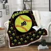 Baseball Blankets Softball Soccer Football Blanket 3D Printed Swaddling Towel Sports Carpet Sofa Bedding Sheet Towel NEW GGA1851