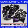 Hayabusa For SUZUKI GSXR1300 96 97 98 99 00 01 07 Black purple Kit 333HM.172 GSXR 1300 GSX-R1300 1996 1997 1998 1999 2000 2001 2007 Fairing