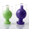 New Color Glass Bubble Cap Smoke 25mm/28mmOD Directional Universal CarbCaps For Beveled Edge Quartz Banger Nails Glass Bongs Rigs