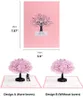 벚꽃 3D 인사말 카드 로맨틱 꽃 팝업 인사말 카드 결혼식 축하 카드 팝업 카드 발렌타인 데이