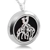 Ze stali nierdzewnej Hollow Giraffe Box Akcesoria Aromatherapy Essential Oil Charm Wisiorek