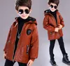 2018 Chaqueta de cuero para niños Moda Cuello de piel Chaqueta de cuero de imitación para niños Chaqueta de cuero para niños para otoño e invierno