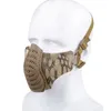 Utomhus taktiskt kamouflage Airsoft Mask Airsoft Paintball Skytteutrustning Halvt ansiktsskydd NO03-403