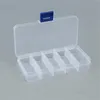 10 Fächer Schmuck-Aufbewahrungsbox, Kunststoff, transparent, Vitrine, Organizer, Halter für Perlen, Ringe, Ohrringe, Schmuck