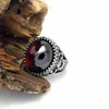 Redblack Retro Delicate Animal Relief Emprosament Titanium Rostfritt stål Män Ring Vintage Jewelry Par Rings3832446