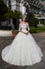 Lussano Bridal 2019 Bröllopsklänningar med jacka spetsar applikationer brudklänningar svep tåg kul klänning trädgård bröllop klänning robe de mar2366435