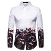 US -maat M3XL Mens Slim Fit Printing Polo T Shirts Lange Mouw Fashion Casual Polo T Shirts7278785