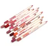 MENOWマットリップライナー鉛筆セット防水ロングラストマットLipliner Pen Professional Makesup Cosmetic Tools 6PCS /セット