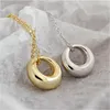 Аутентичный 925 Sterling Silver Геометрического круга кулон ожерелье для женщин Новых Простых стерлингового серебра 925 ювелирных изделий Матери подарков